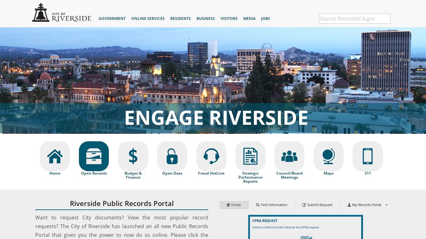 Riverside, California | City of Arts & Innovation | Transparency Portal