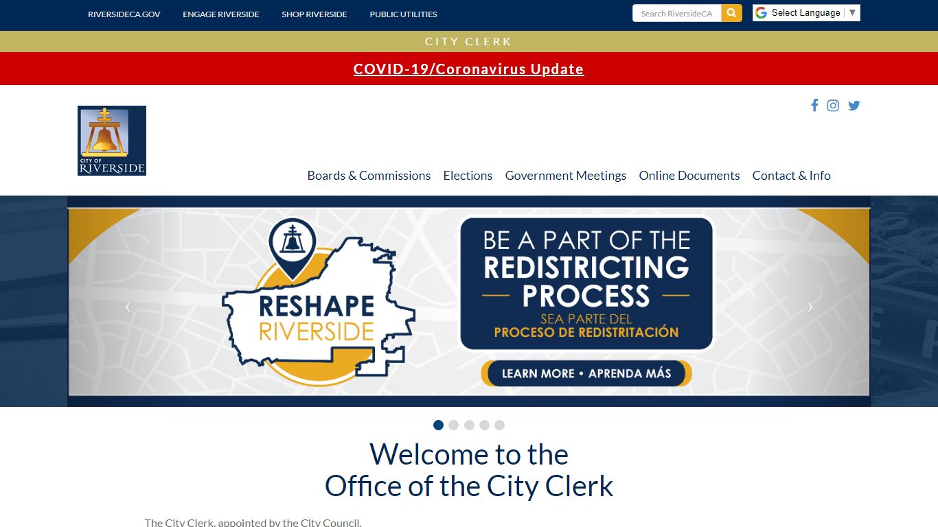 City Clerk - Riverside, California